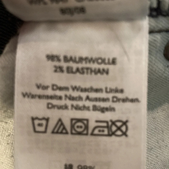 NWOT Eddie Bauer Classic Barely Boot Denim Jeans 14L - Picture 12 of 15